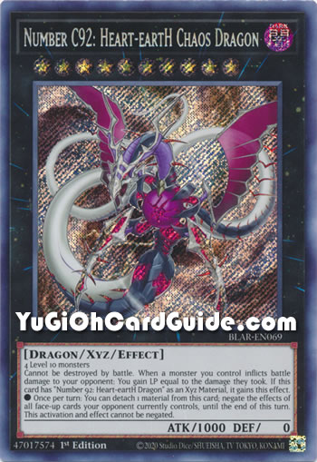 YuGiOh Number C92: Heart-eartH Chaos Dragon