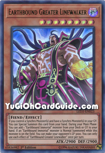 Earthbound Greater Linewalker - Yu-Gi-Oh!