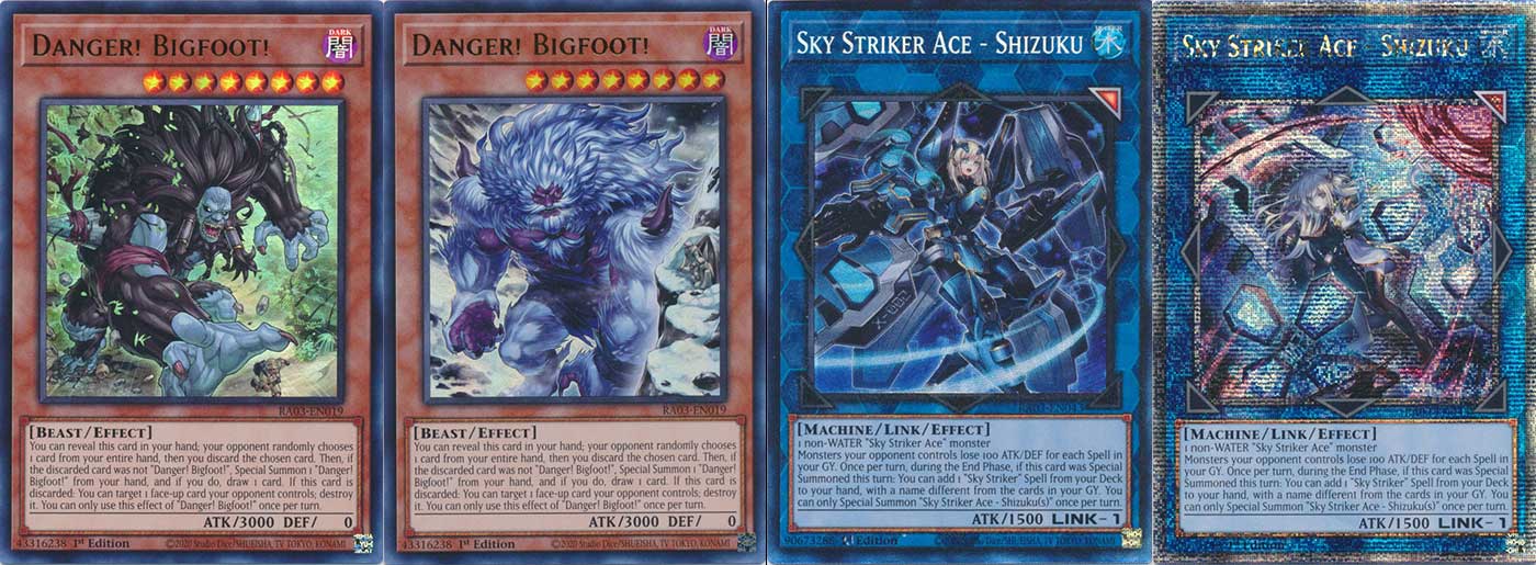 Danger! Bigfoot! and Sky Striker Ace - Shizuku alternate art