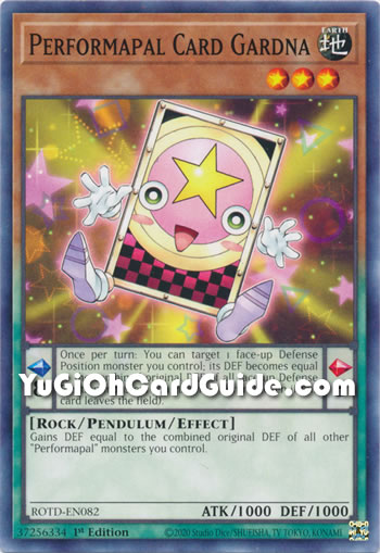 YuGiOh Performapal Card Gardna