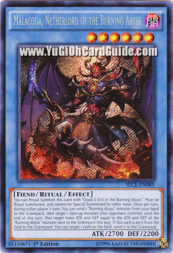 Malacoda, Netherlord of the Burning Abyss - Yu-Gi-Oh!